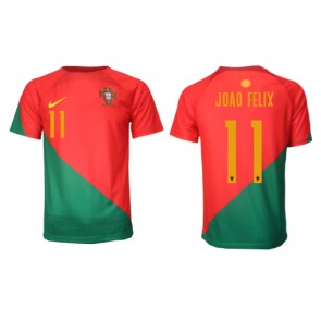 Portugalia Joao Felix #11 Koszulka Podstawowych MŚ 2022 Krótki Rękaw